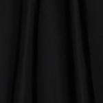 Тонкий чистошелковый репс чёрного цвета (165 г/м2)