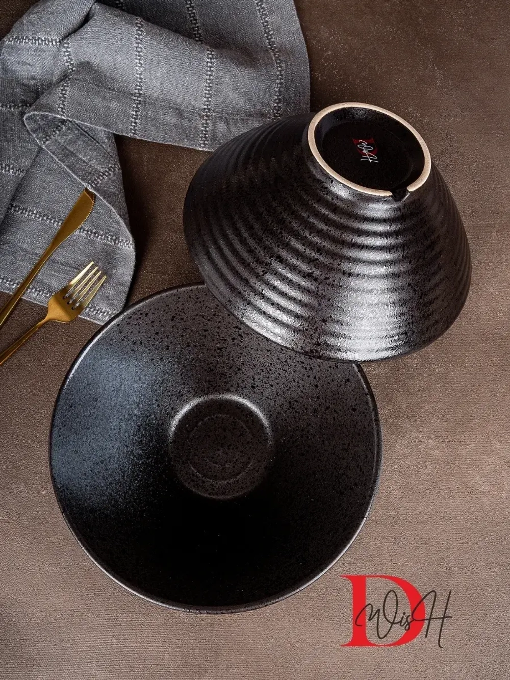 Набор посуды 2 тарелки глубокие фарфор салатник 23,5 см