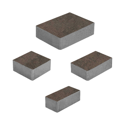 Тротуарная плитка МЮНХЕН - Листопад гранит Шелковица, комплект из 4 видов плит