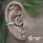 Flat Cubic Zirconia Crystal