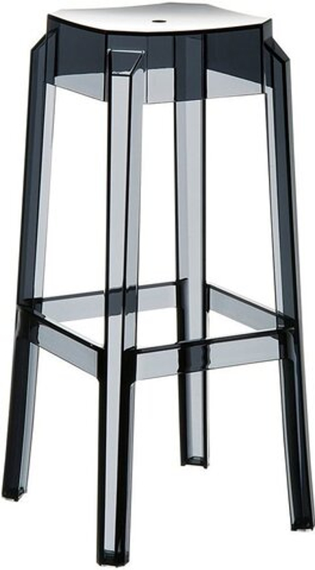 Табурет прозрачный барный Siesta Contract Fox 75, черный