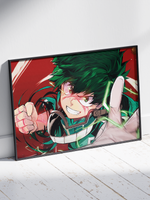 Постер плакат Мидория Во Время Атаки My Hero Academia Моя Геройская Академия