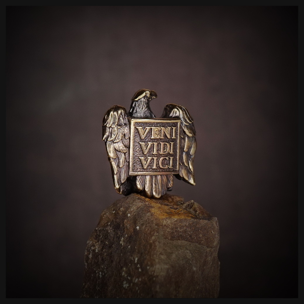 Бусина "Орел Цезаря" для темляков или браслетов , латунь