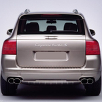 Надпись S хром / Шильдик на Порш S 58 мм