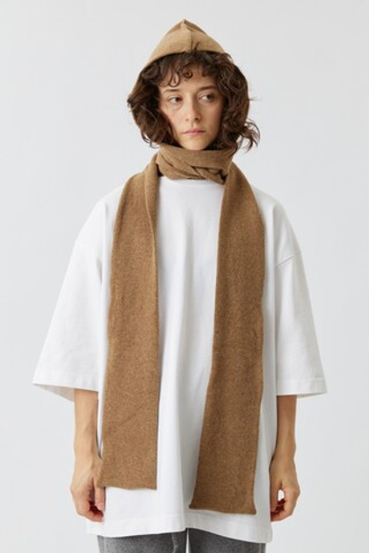 Капюшон с шарфом песочный