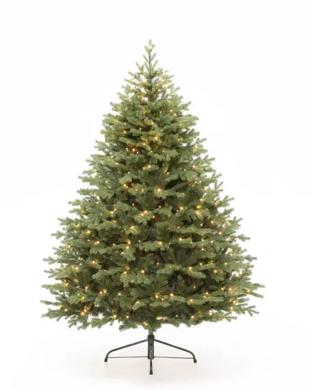 Искусственная елка Графская Премиум 240 см., 781 теплых белых LED ламп, Литая хвоя+ПВХ, ЕлкиТорг (137240)