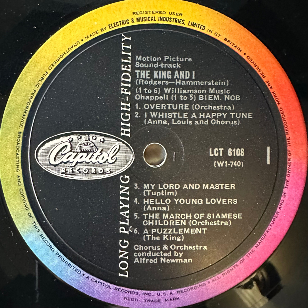 Rodgers And Hammerstein ‎– The King And I (Англия)