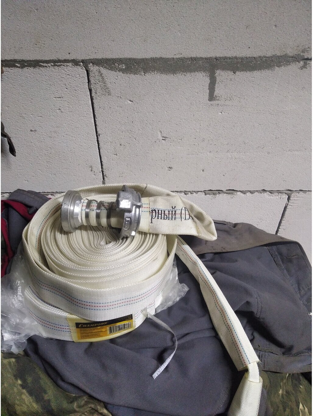 Рукав напорный CHAMPION ГР-38 напорный 1Мпа,D-38мм,L-20м (C2540) без головок