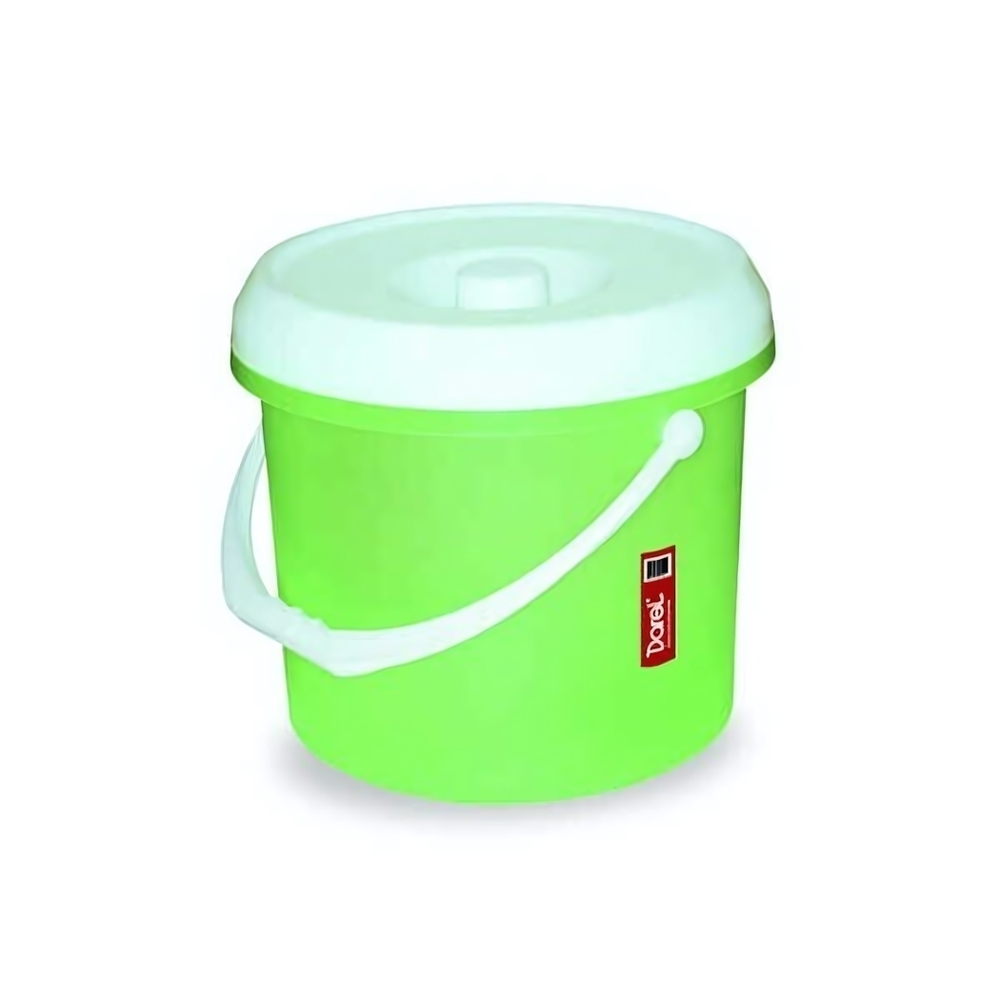 Ведро с крышкой 15л зел.