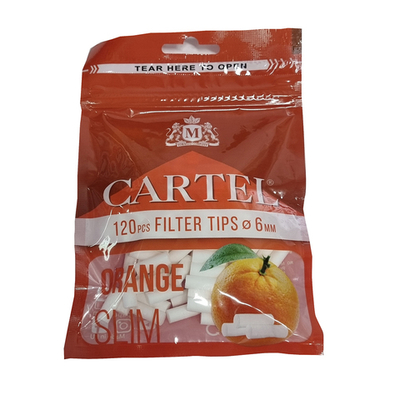 Фильтры для сигарет "Cartel" 6мм Slim Aroma Апельсин 120шт
