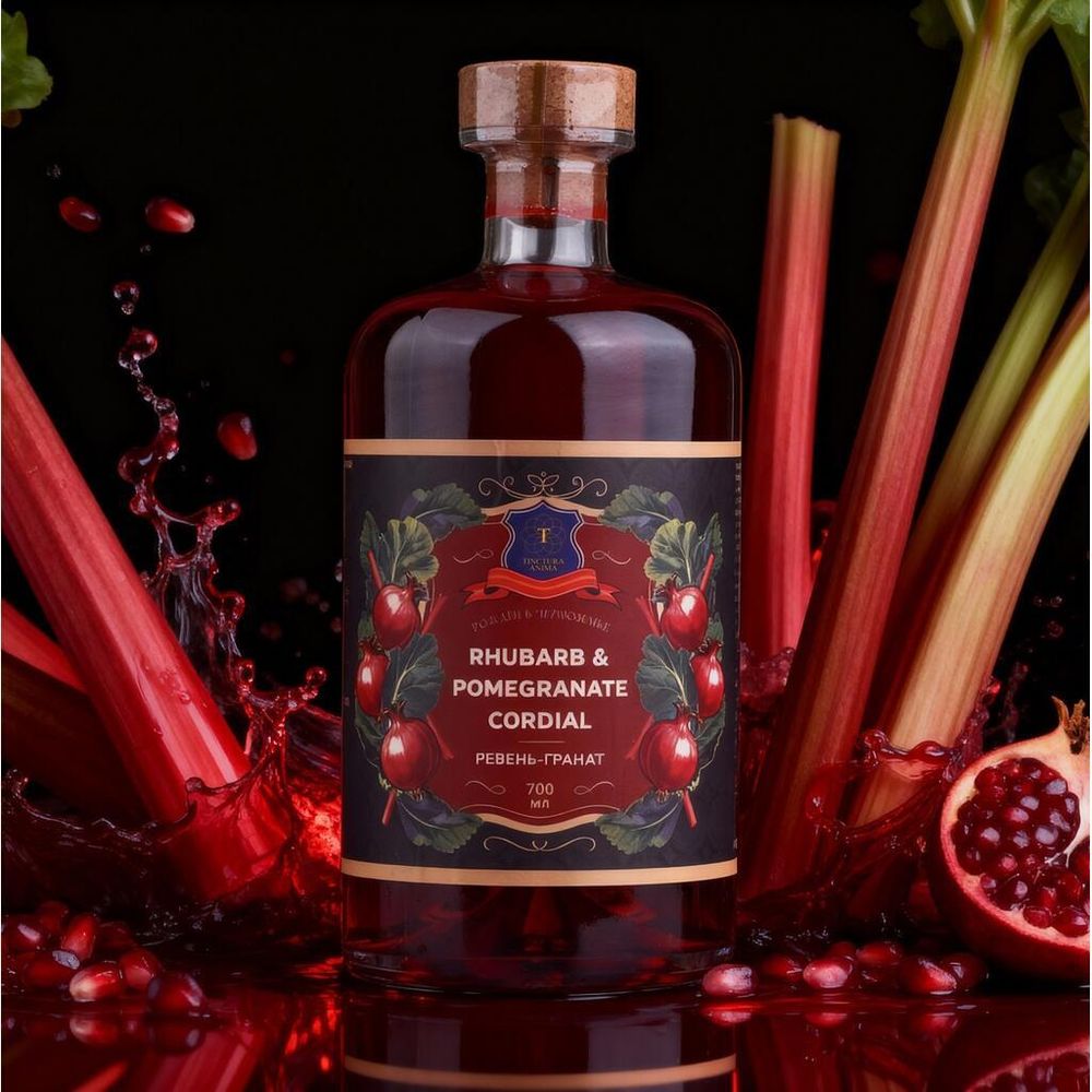 Кордиал основа для напитков РЕВЕНЬ-ГРАНАТ 0,7л Tinctura Anima