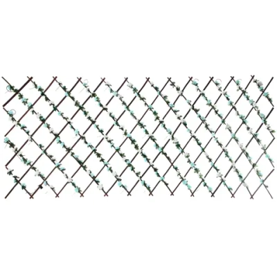 Забор декоративный «Цветочная изгородь» при ширине 2 м высота 0,95 м (h-1,2м в сложенном), Зеленый