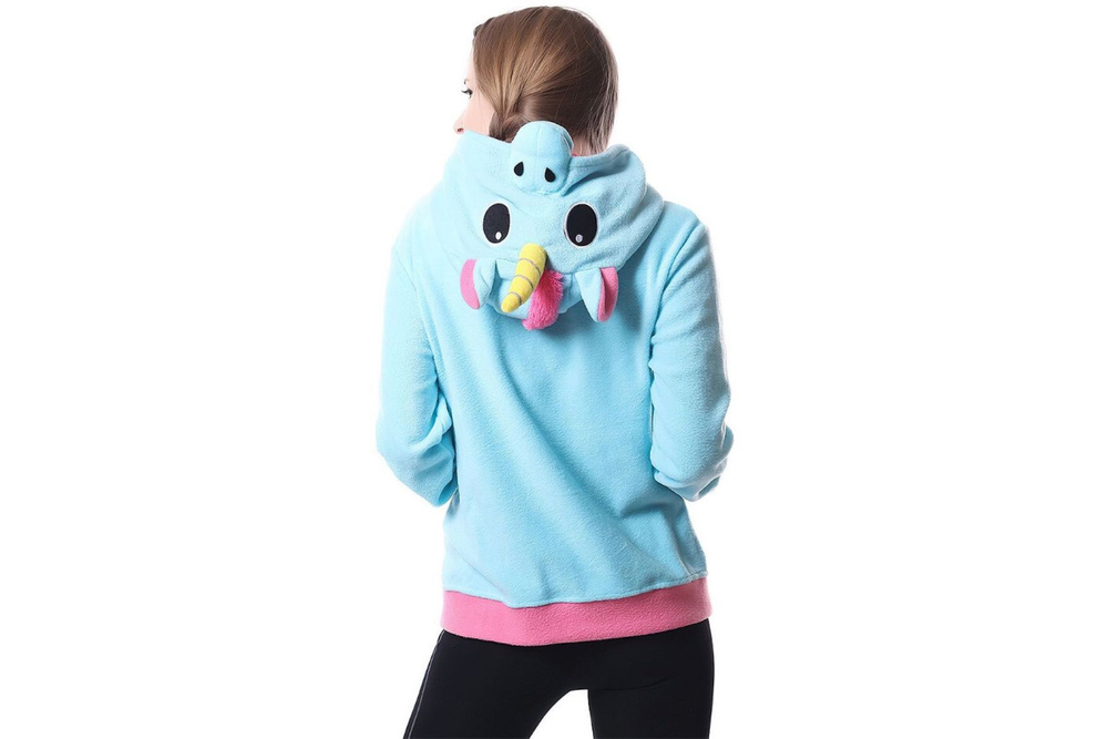 Толстовка Кигуруми FunFur Единорог Пегас Голубой M