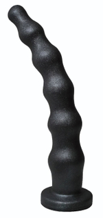 Чёрная насадка BALLS 3 - 22 см. (Цвет: черный)