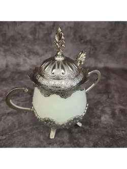 Сахарница керамическая с ложкой