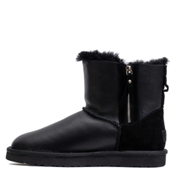 UGG Mens Classic Mini Double Zip Metallic Black