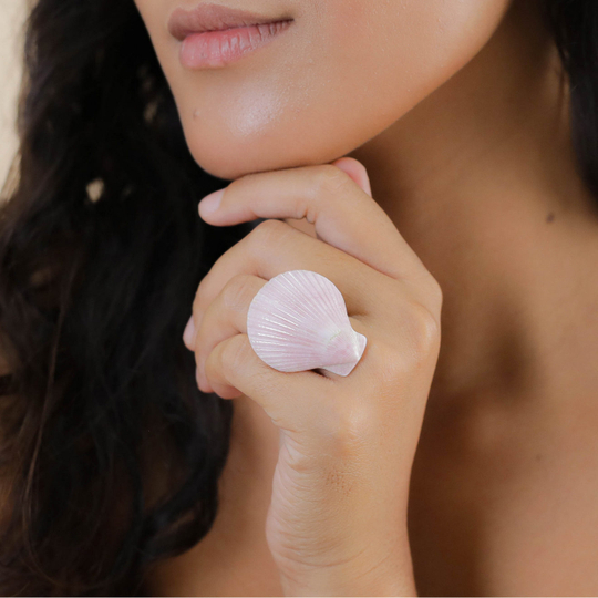 Кольцо Nature Bijoux, Spiaggia Rosa, разъемное, с морской ракушкой, NB26.1-19-25956 (розовый)