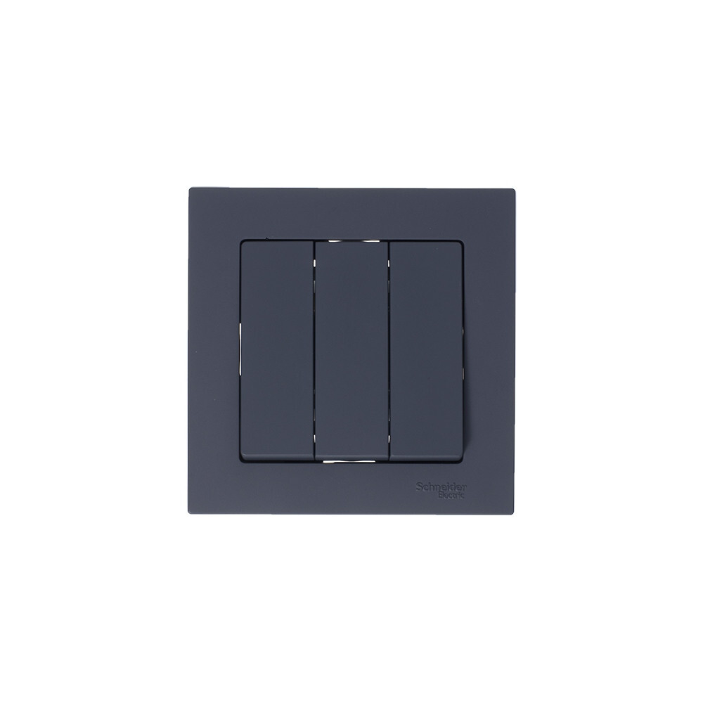 ATLASDESIGN 3-клавишный ВЫКЛЮЧАТЕЛЬ, сх.1+1+1, 10АХ, механизм, ГРИФЕЛЬ