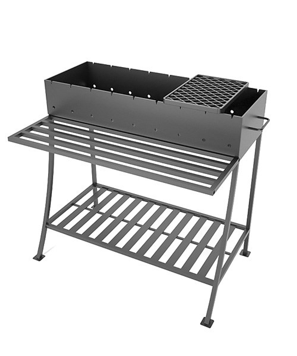 Решетка чугунная для мангала "СТЕЙК" 255х375х20