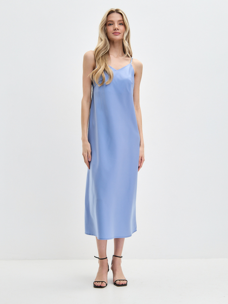 Платье-комбинация  полуприталенного силуэта