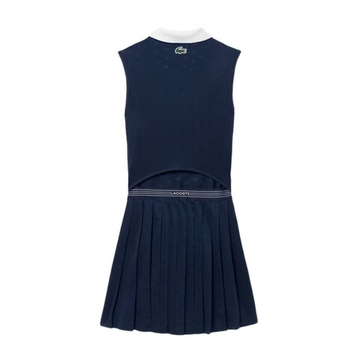 Теннисное платье Lacoste Ultra Dry Tennis Heritage with Liner - navy blue/navy blue