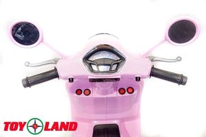 Детский электромотоцикл Toyland Vespa XMX 318 розовый