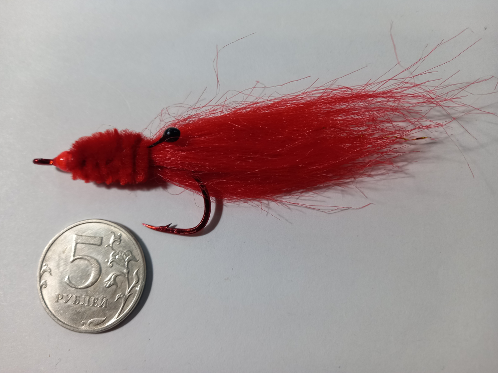 Муха "Креветка" на одинарнике.