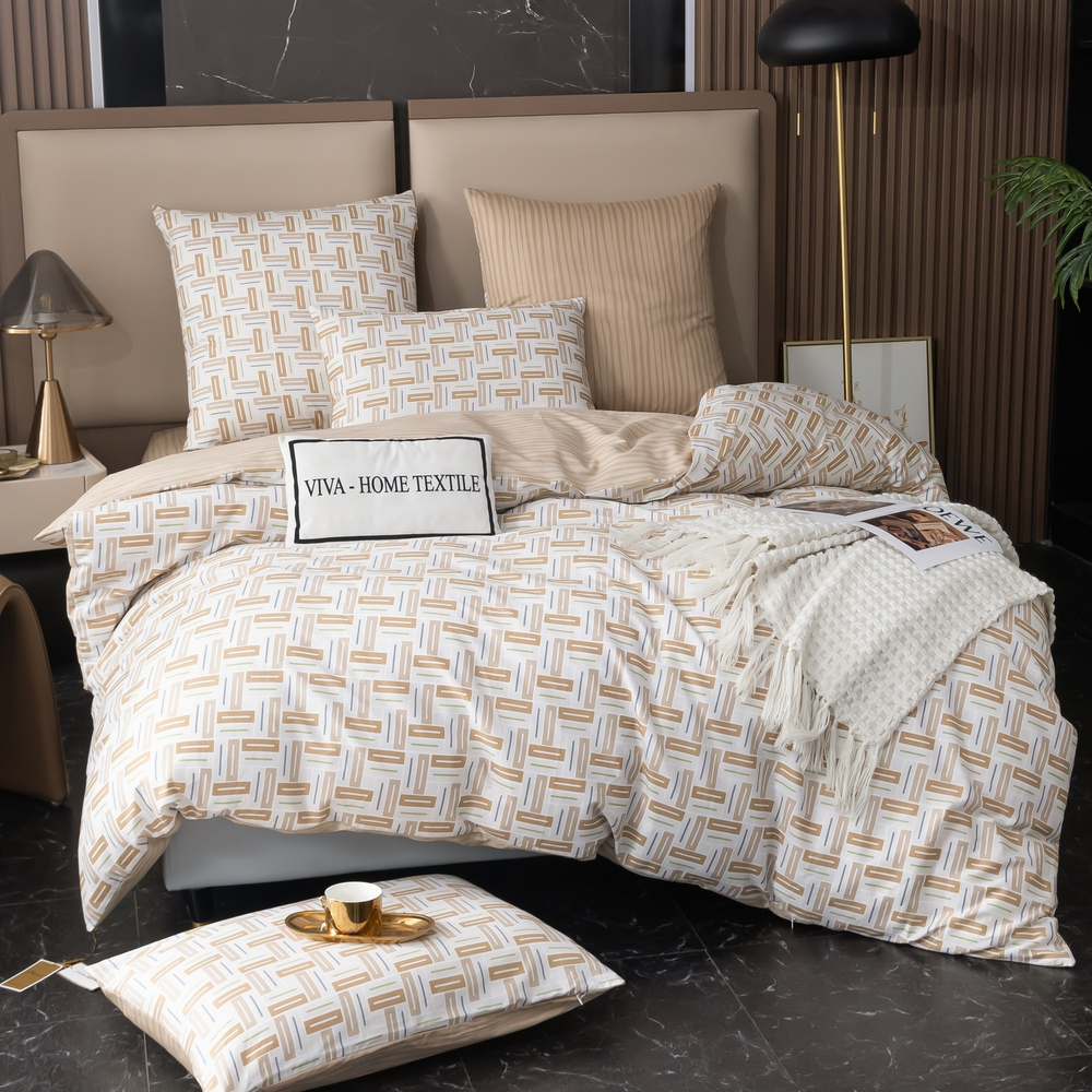 Комплект постельного белья Делюкс Сатин 100% хлопок L506