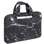 Сумка портфель BRAUBERG STYLE с отделением для ноутбука 13-14" 3 кармана "Marble" черная 26х36х3 см