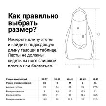Ласты для бассейна профессиональные TORRES X1, SWF042401BL, р. EU 36-37 (XS), черно-оранжевый