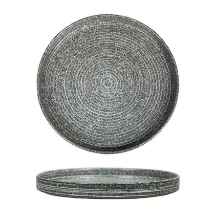 Тарелка с бортом 26,6 см h3 см глазурь Glossy Stone Untouched Taiga P.L. Proff Cuisine [1]