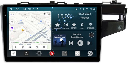 Магнитола для Honda Fit 3 2013-2020 - RedPower 237 Android 10, QLED+2K, ТОП процессор, 6Гб+128Гб, CarPlay, SIM-слот