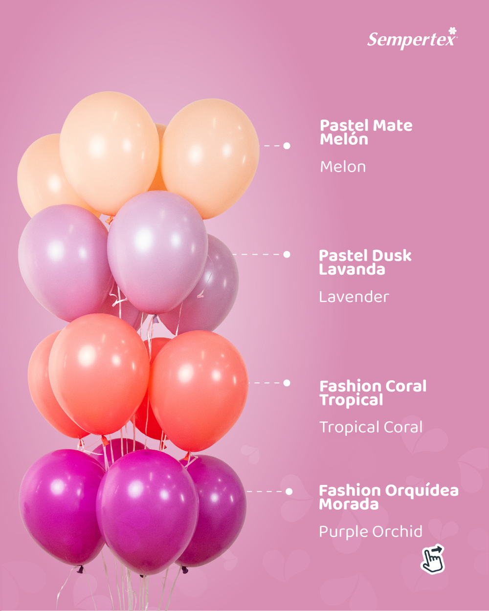 Шар 12" Пурпурная орхидея пастель 056 Sp