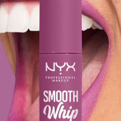 NYX Professional Makeup Smooth Whip Matte Lip Cream - Бархатистая разглаживающая помада, 4 ml