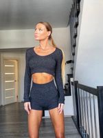 Рашгард с длинным рукавом 100sv Black Melange