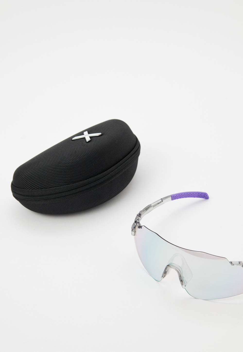 Спортивные очки с диоптриями HILX Savage 2.0 Shiny Crystal Grey Purple / Photochromic Purple Mirror Lens