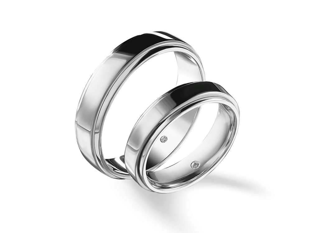 Обручальное кольцо с бриллиантом