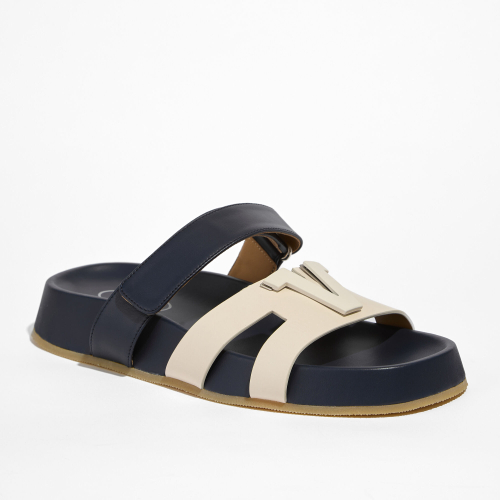 Кожаные шлепанцы Vittorio Virgili 6072 синий