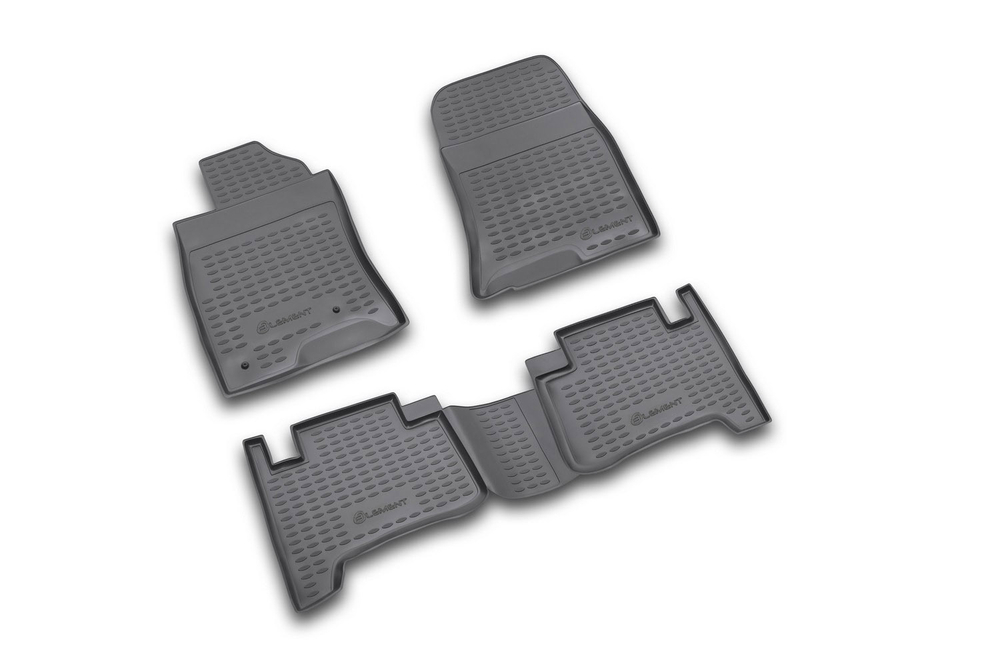 Коврики в салон TOYOTA Land Cruiser Prado 01/2003-12/2009, 4 шт. (полиуретан, серые) Element.NLC.48.01.211K