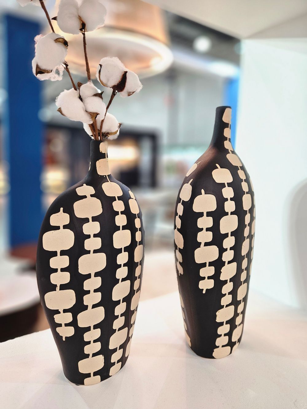 Ваза Black And White Narrow Mouth Vase A