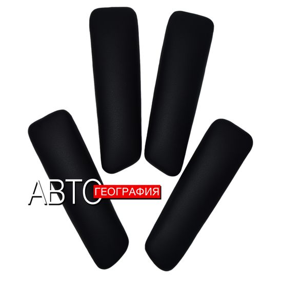 Мягкие накладки на ручки дверей Renault Duster (2010-2021) из экокожи