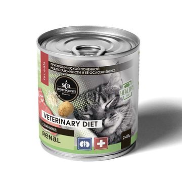 Секрет Премиум консервы для кошек со свининой Renal