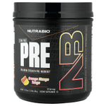 NutraBio, PRE-Workout, добавка без стимуляторов, со вкусом апельсина и манго, 604 г (1,33 фунта)