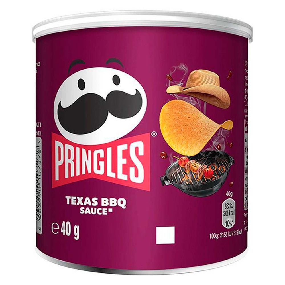 Картофельные чипсы Pringles Texas BBQ Sauce со вкусом барбекю, 40 г