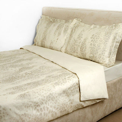 Постельное белье 2 спальное евро Roberto Cavalli Jaguar Biege