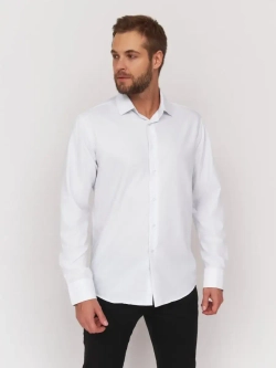 Рубашка классическая с длинным рукавом приталенная
