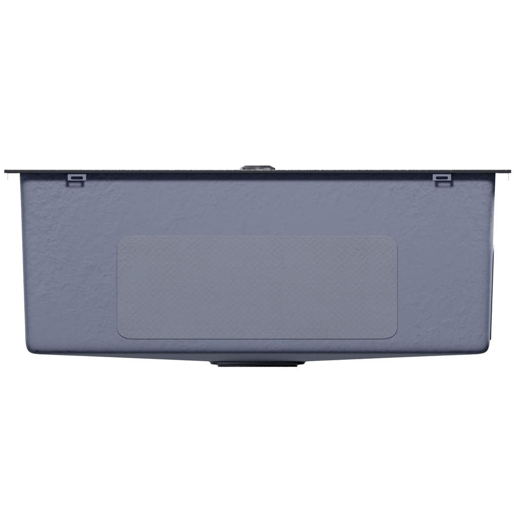 Мойка настол.монтаж 65х45 (3,0) вып 3 1/2  MIXLINE PRO 22см с сифоном (черный графит НАНО декор)