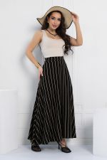 Брюки Камелия (черные/полоска) Б12964-13М LT Collection