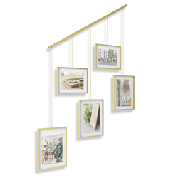 Панно для фотографий Exhibit матовая латунь Umbra