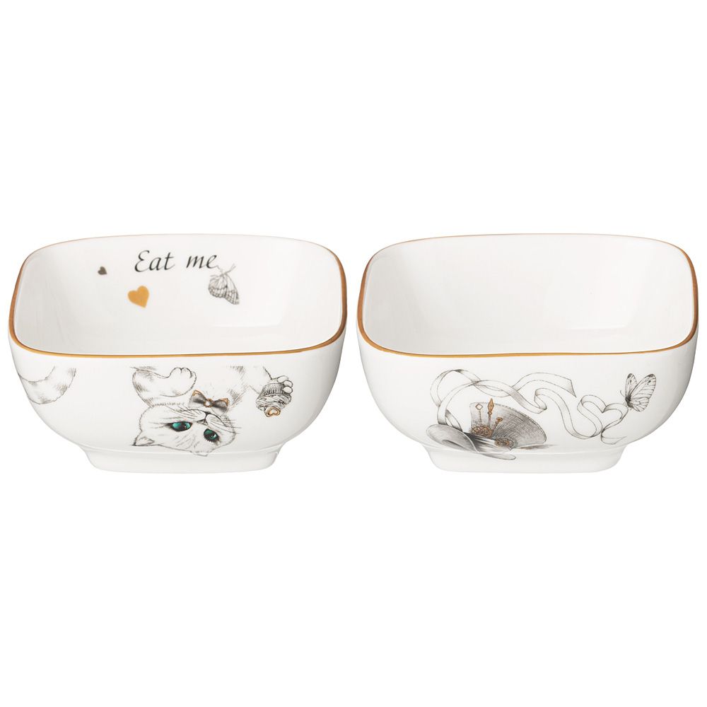 НАБОР САЛАТНИКОВ КВАДРАТНЫХ LEFARD "WONDERLAND" 2 ШТ. 8*4 СМ 100 МЛ (КОР=36НАБ.)